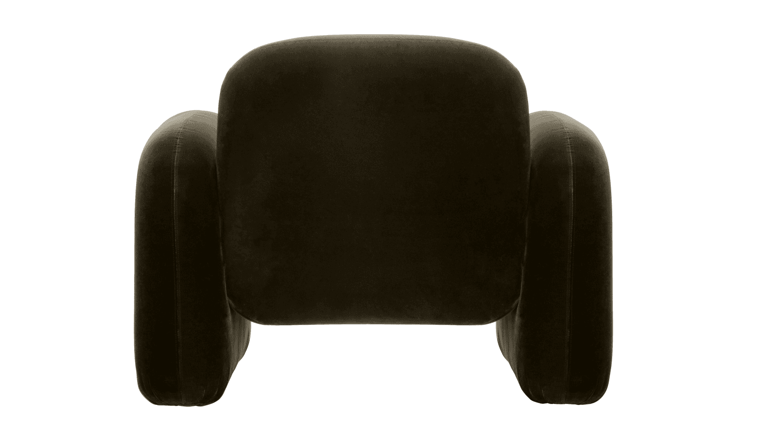 Bertie Fauteuil 1 Place Velours Coton Cypress