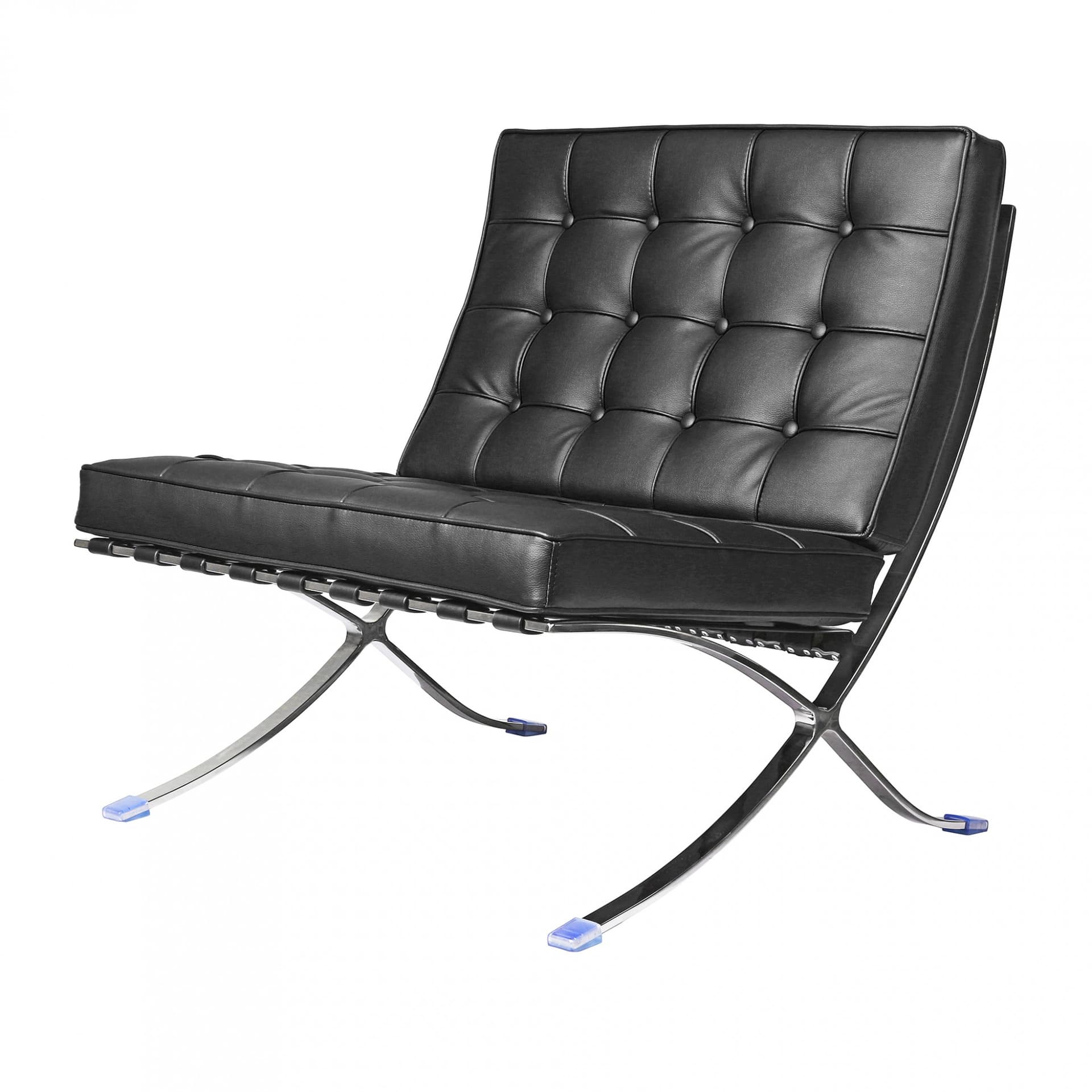 Fauteuil Mid-Century Iconique Cuir Noir