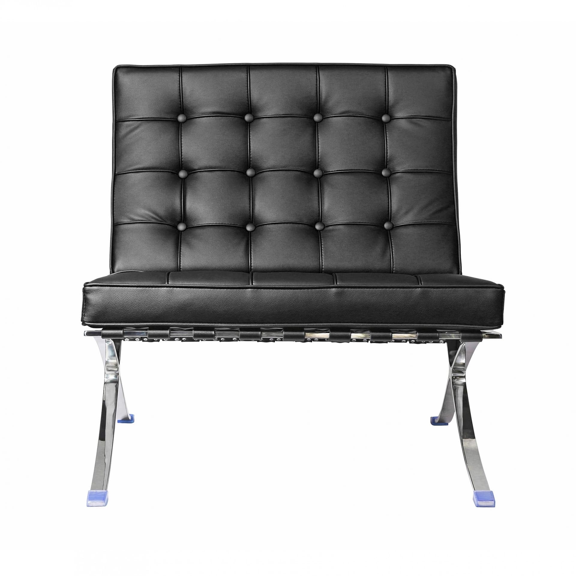Fauteuil Mid-Century Iconique Cuir Noir