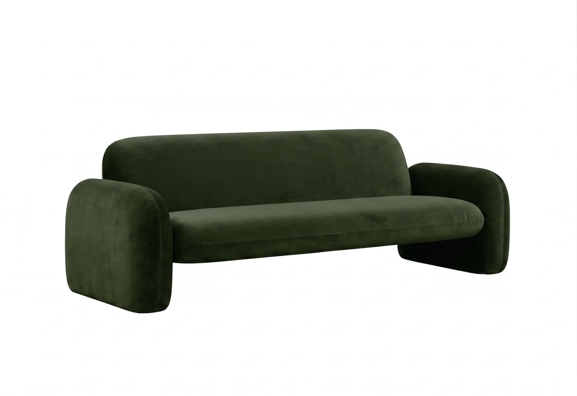 Bertie Canapé 3 Places Velours Coton Cypress