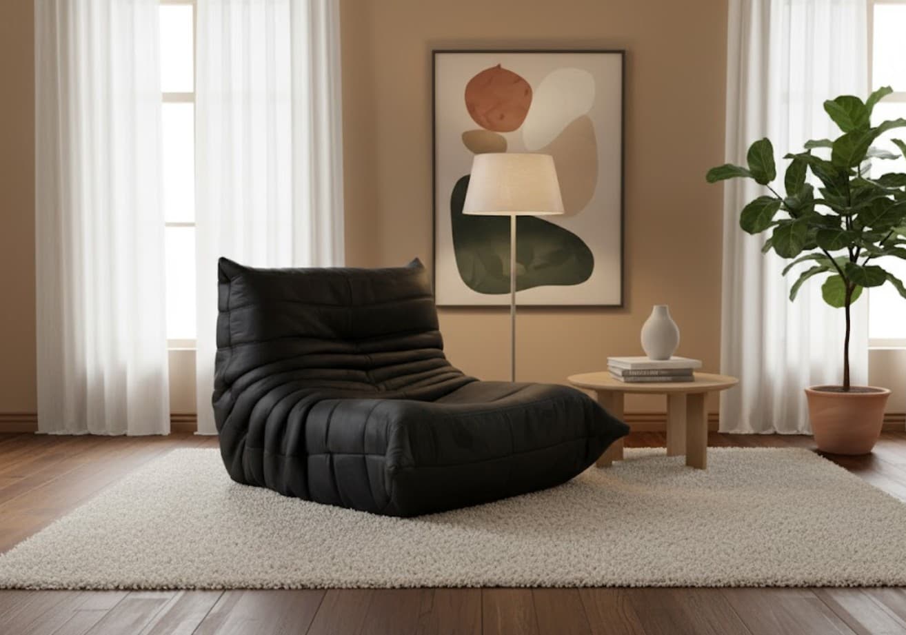 Cocoon Modular Cloud Sofa Black 1 Seater