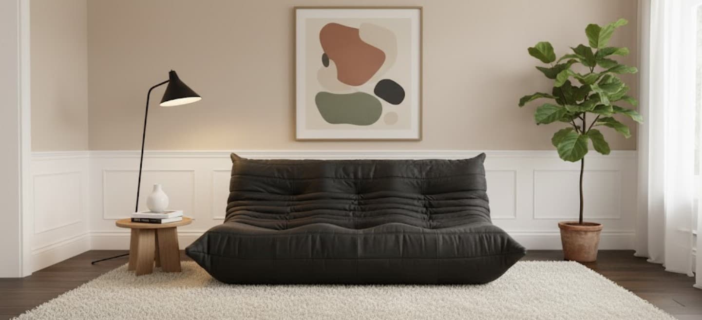 Cocoon Modular Cloud Sofa Black 3 Seater