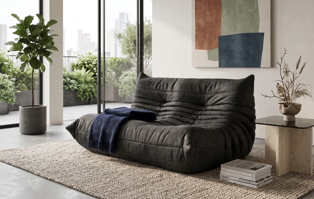 Cocoon Modular Cloud Sofa Black 2 Seater
