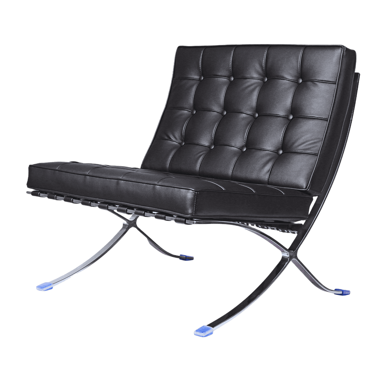 Fauteuil Mid-Century Iconique Cuir Noir